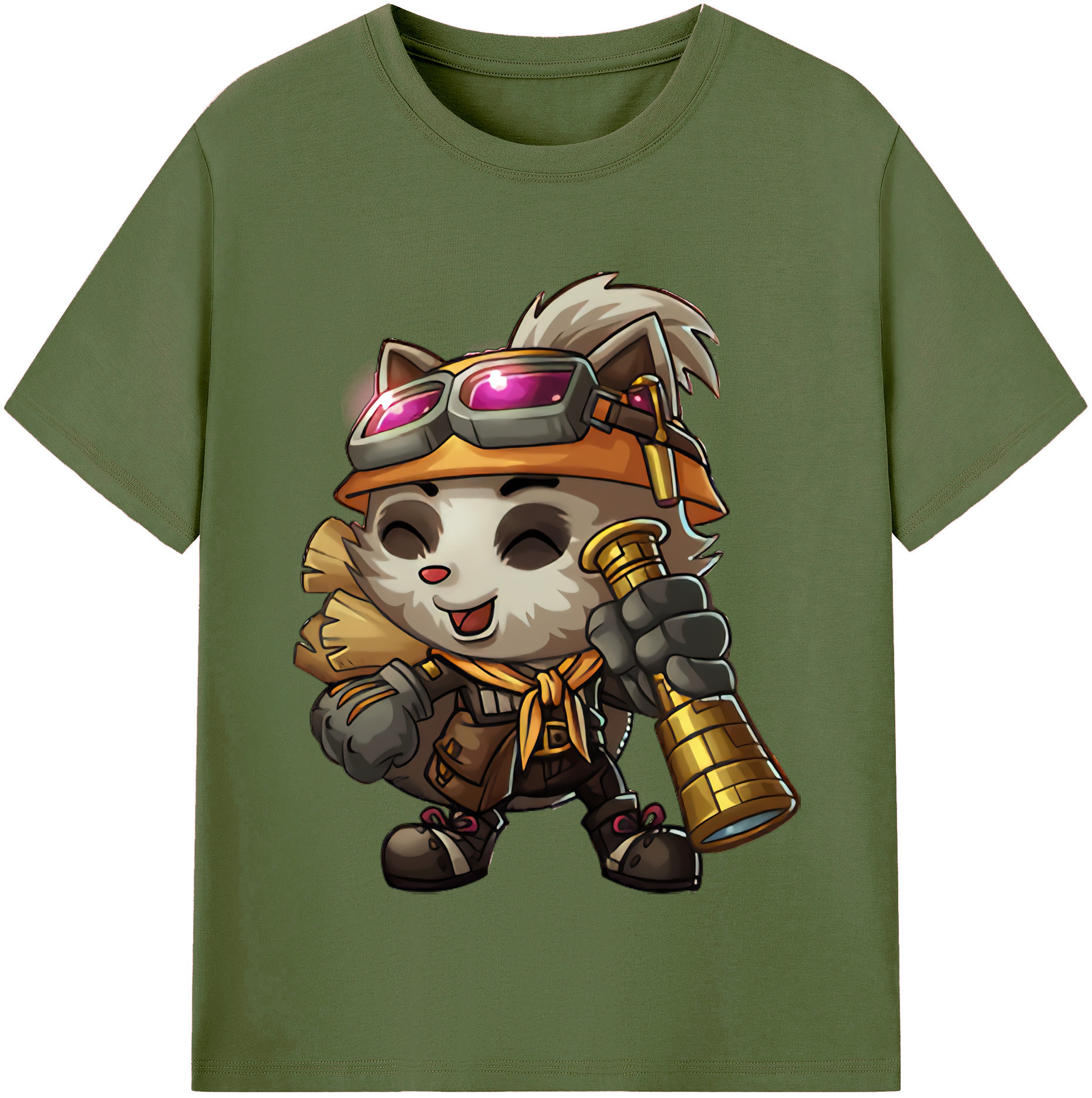 リーグ・オブ・レジェンド League of Legends LOL 綿100％半袖Tシャツ（フロントプリント）